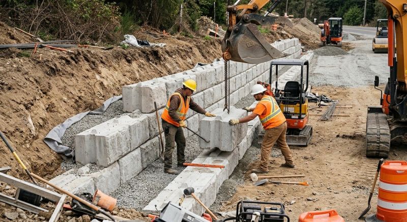 Block Wall Installation in West Hartford, CT