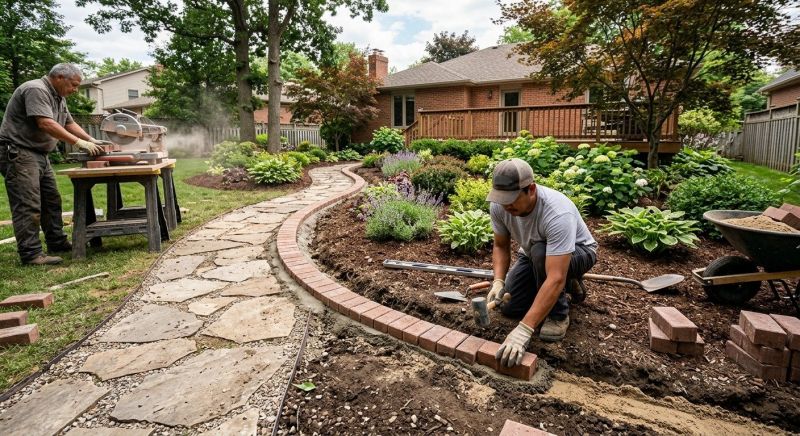 Brick Border Installation in Boston, MA