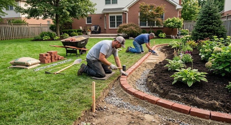 Brick Hardscaping Installation in West Hartford, CT