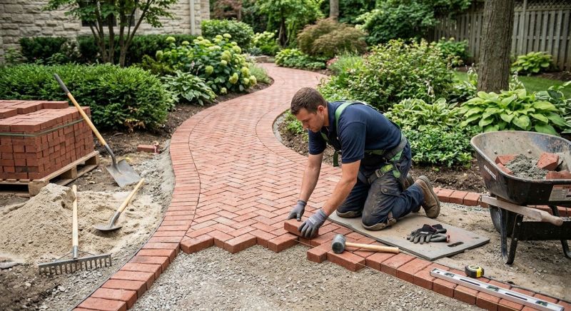 Brick Landscaping Installation in Stamford, CT