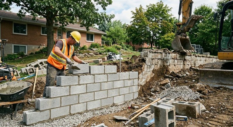 Masonry Wall Installation in Worcester, MA