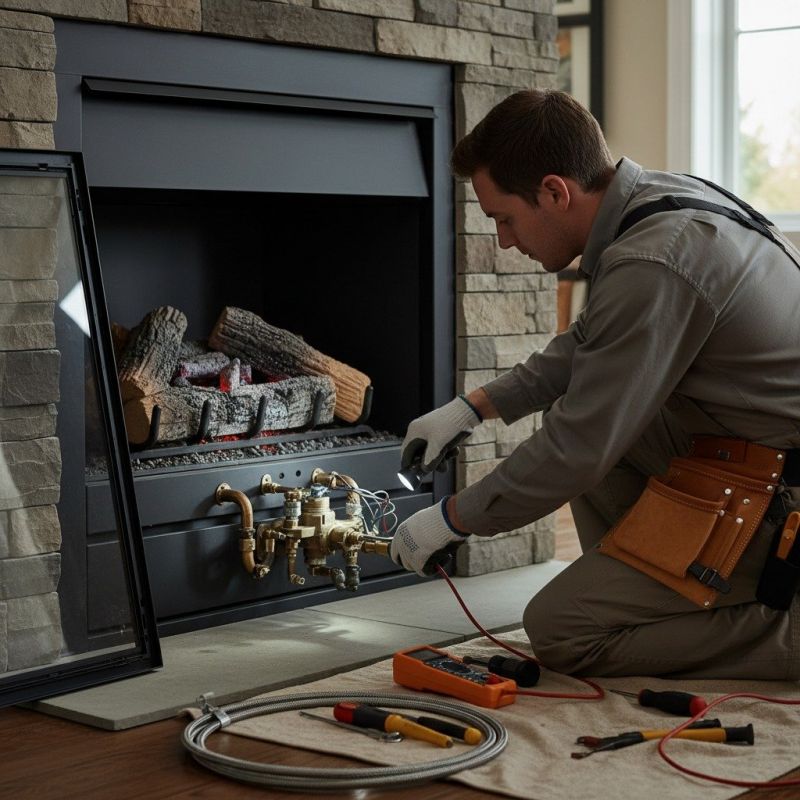 Ventless Fireplace Installation